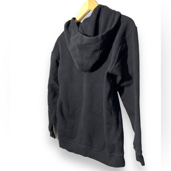 Savvi | Black Super Comfy Hoodie with graphic on arm and front Medium - Picture 3 of 5